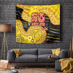 Richmond Tigers NAIDOC Week 2026 Tapestry Australian Aboriginal Dot Art Dreamtime Pattern Style