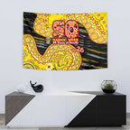 Richmond Tigers NAIDOC Week 2026 Tapestry Australian Aboriginal Dot Art Dreamtime Pattern Style
