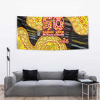 Richmond Tigers NAIDOC Week 2026 Tapestry Australian Aboriginal Dot Art Dreamtime Pattern Style