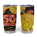 Richmond Tigers NAIDOC Week 2026 Tumbler Cup Australian Aboriginal Dot Art Dreamtime Pattern Style