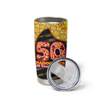 Richmond Tigers NAIDOC Week 2026 Tumbler Cup Australian Aboriginal Dot Art Dreamtime Pattern Style