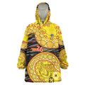 Richmond Tigers NAIDOC Week 2026 Wearable Blanket Hoodie Australian Aboriginal Dot Art Dreamtime Pattern Style