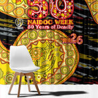 Richmond Tigers NAIDOC Week 2026 Window Curtain Australian Aboriginal Dot Art Dreamtime Pattern Style