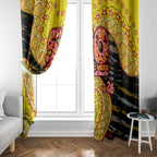Richmond Tigers NAIDOC Week 2026 Window Curtain Australian Aboriginal Dot Art Dreamtime Pattern Style