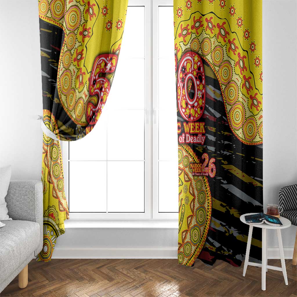 Richmond Tigers NAIDOC Week 2026 Window Curtain Australian Aboriginal Dot Art Dreamtime Pattern Style