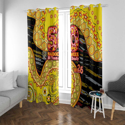 Richmond Tigers NAIDOC Week 2026 Window Curtain Australian Aboriginal Dot Art Dreamtime Pattern Style