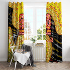 Richmond Tigers NAIDOC Week 2026 Window Curtain Australian Aboriginal Dot Art Dreamtime Pattern Style