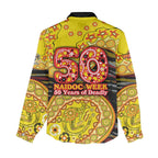 Richmond Tigers NAIDOC Week 2026 Women Casual Shirt Australian Aboriginal Dot Art Dreamtime Pattern Style