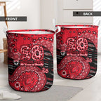 St Kilda Saints NAIDOC Week 2026 Laundry Basket Australian Aboriginal Dot Art Dreamtime Pattern Style