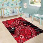 St Kilda Saints NAIDOC Week 2026 Area Rug Australian Aboriginal Dot Art Dreamtime Pattern Style
