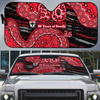 St Kilda Saints NAIDOC Week 2026 Auto Sun Shade Australian Aboriginal Dot Art Dreamtime Pattern Style