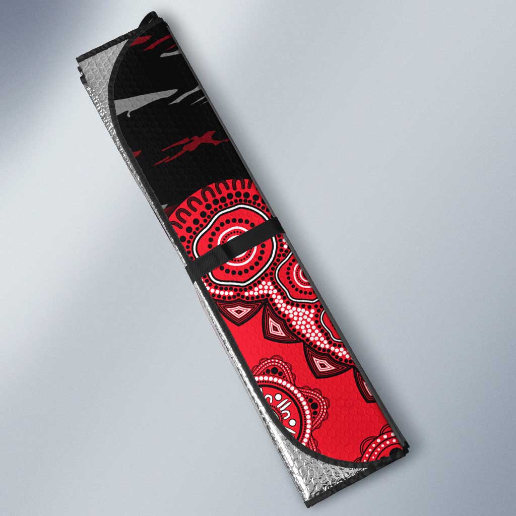St Kilda Saints NAIDOC Week 2026 Auto Sun Shade Australian Aboriginal Dot Art Dreamtime Pattern Style