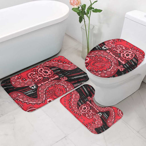 St Kilda Saints NAIDOC Week 2026 Bathroom Set Australian Aboriginal Dot Art Dreamtime Pattern Style