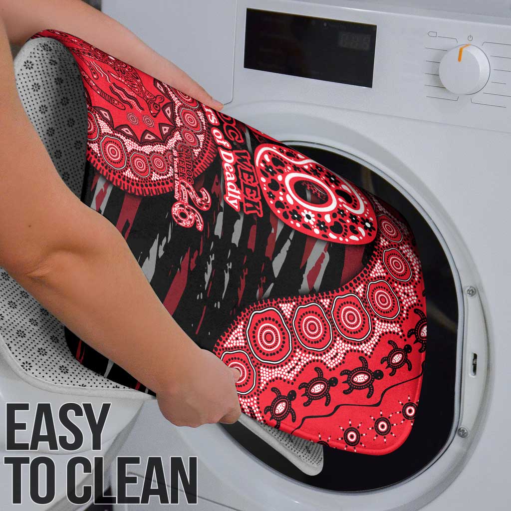 St Kilda Saints NAIDOC Week 2026 Bathroom Set Australian Aboriginal Dot Art Dreamtime Pattern Style