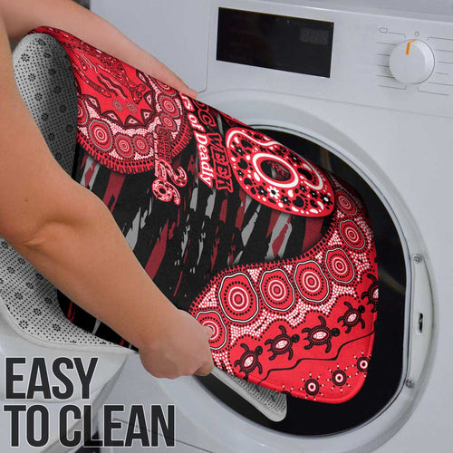 St Kilda Saints NAIDOC Week 2026 Bathroom Set Australian Aboriginal Dot Art Dreamtime Pattern Style