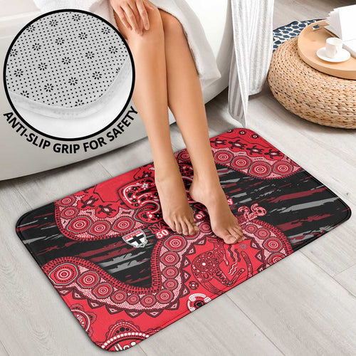 St Kilda Saints NAIDOC Week 2026 Bathroom Set Australian Aboriginal Dot Art Dreamtime Pattern Style