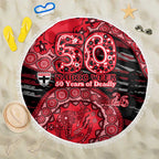St Kilda Saints NAIDOC Week 2026 Beach Blanket Australian Aboriginal Dot Art Dreamtime Pattern Style