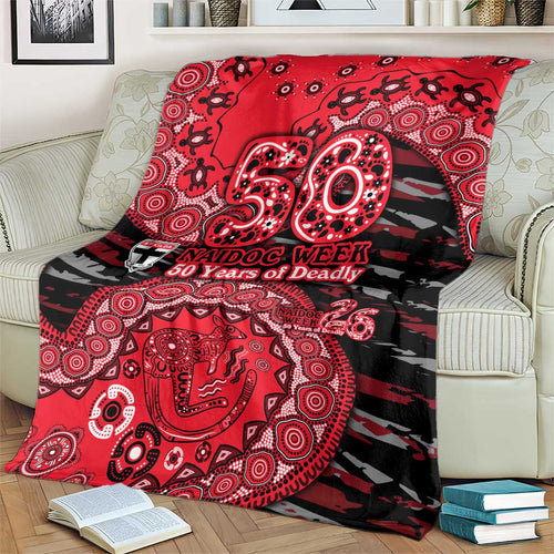 St Kilda Saints NAIDOC Week 2026 Blanket Australian Aboriginal Dot Art Dreamtime Pattern Style