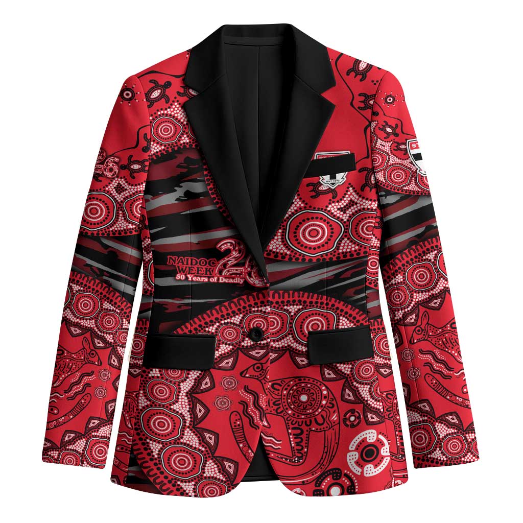 St Kilda Saints NAIDOC Week 2026 Blazer Australian Aboriginal Dot Art Dreamtime Pattern Style