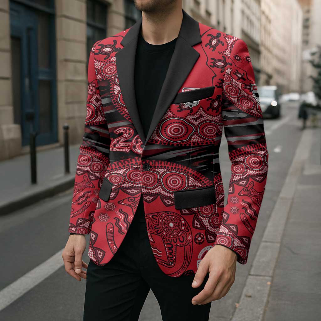 St Kilda Saints NAIDOC Week 2026 Blazer Australian Aboriginal Dot Art Dreamtime Pattern Style