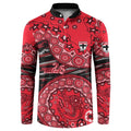 St Kilda Saints NAIDOC Week 2026 Button Sweatshirt Australian Aboriginal Dot Art Dreamtime Pattern Style