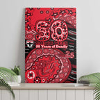 St Kilda Saints NAIDOC Week 2026 Canvas Wall Art Australian Aboriginal Dot Art Dreamtime Pattern Style