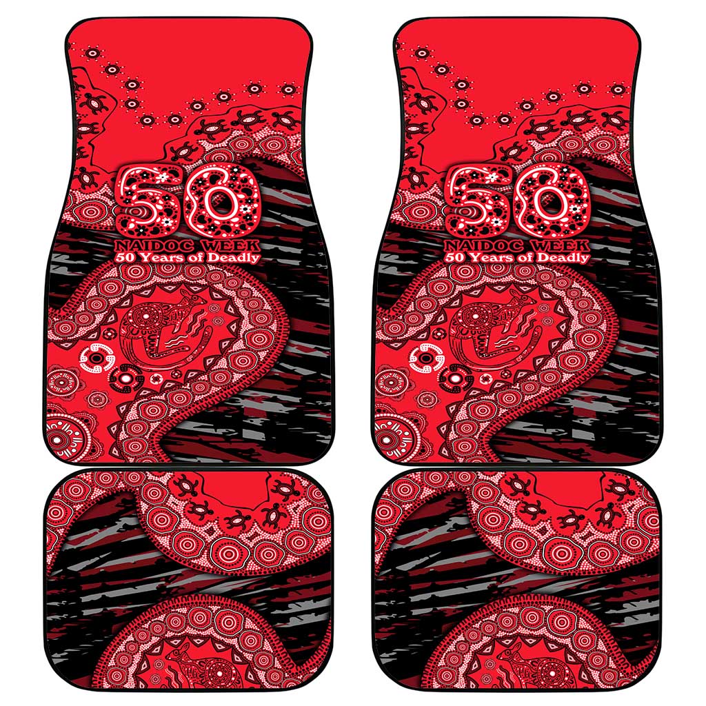 St Kilda Saints NAIDOC Week 2026 Car Mats Australian Aboriginal Dot Art Dreamtime Pattern Style