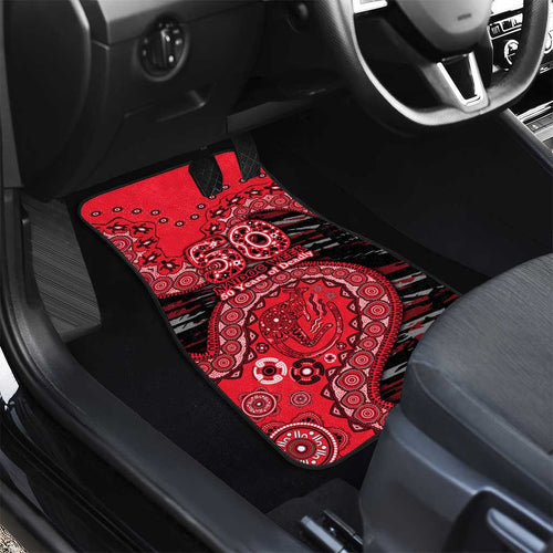 St Kilda Saints NAIDOC Week 2026 Car Mats Australian Aboriginal Dot Art Dreamtime Pattern Style