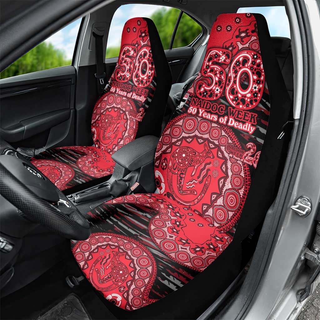 St Kilda Saints NAIDOC Week 2026 Car Seat Cover Australian Aboriginal Dot Art Dreamtime Pattern Style