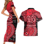 St Kilda Saints NAIDOC Week 2026 Couples Matching Short Sleeve Bodycon Dress and Hawaiian Shirt Australian Aboriginal Dot Art Dreamtime Pattern Style