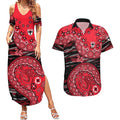 St Kilda Saints NAIDOC Week 2026 Couples Matching Summer Maxi Dress and Hawaiian Shirt Australian Aboriginal Dot Art Dreamtime Pattern Style