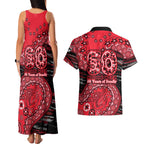 St Kilda Saints NAIDOC Week 2026 Couples Matching Tank Maxi Dress and Hawaiian Shirt Australian Aboriginal Dot Art Dreamtime Pattern Style