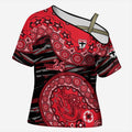 St Kilda Saints NAIDOC Week 2026 Cross Shoulder Shirt Australian Aboriginal Dot Art Dreamtime Pattern Style