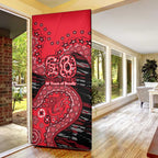St Kilda Saints NAIDOC Week 2026 Door Cover Australian Aboriginal Dot Art Dreamtime Pattern Style