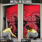 St Kilda Saints NAIDOC Week 2026 Door Cover Australian Aboriginal Dot Art Dreamtime Pattern Style
