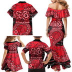 St Kilda Saints NAIDOC Week 2026 Family Matching Mermaid Dress and Hawaiian Shirt Australian Aboriginal Dot Art Dreamtime Pattern Style