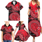 St Kilda Saints NAIDOC Week 2026 Family Matching Summer Maxi Dress and Hawaiian Shirt Australian Aboriginal Dot Art Dreamtime Pattern Style