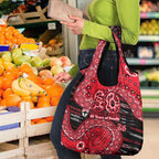 St Kilda Saints NAIDOC Week 2026 Grocery Bag Australian Aboriginal Dot Art Dreamtime Pattern Style