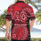 St Kilda Saints NAIDOC Week 2026 Hawaiian Shirt Australian Aboriginal Dot Art Dreamtime Pattern Style