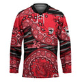 St Kilda Saints NAIDOC Week 2026 Hockey Jersey Australian Aboriginal Dot Art Dreamtime Pattern Style