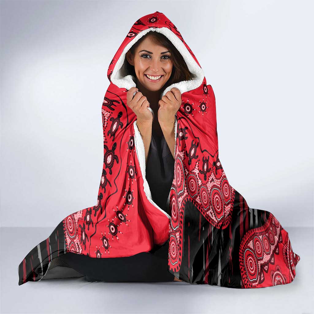 St Kilda Saints NAIDOC Week 2026 Hooded Blanket Australian Aboriginal Dot Art Dreamtime Pattern Style