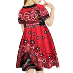St Kilda Saints NAIDOC Week 2026 Kid Short Sleeve Dress Australian Aboriginal Dot Art Dreamtime Pattern Style