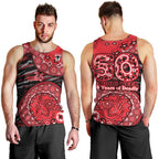 St Kilda Saints NAIDOC Week 2026 Men Tank Top Australian Aboriginal Dot Art Dreamtime Pattern Style