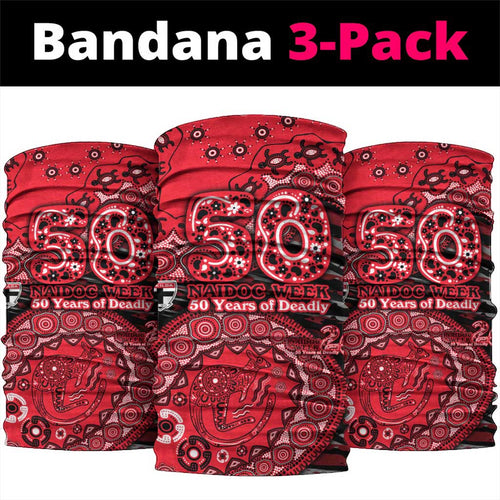 St Kilda Saints NAIDOC Week 2026 Neck Gaiter Australian Aboriginal Dot Art Dreamtime Pattern Style