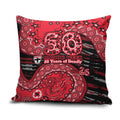 St Kilda Saints NAIDOC Week 2026 Pillow Cover Australian Aboriginal Dot Art Dreamtime Pattern Style
