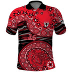 St Kilda Saints NAIDOC Week 2026 Polo Shirt Australian Aboriginal Dot Art Dreamtime Pattern Style