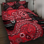 St Kilda Saints NAIDOC Week 2026 Quilt Bed Set Australian Aboriginal Dot Art Dreamtime Pattern Style
