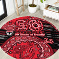 St Kilda Saints NAIDOC Week 2026 Round Carpet Australian Aboriginal Dot Art Dreamtime Pattern Style