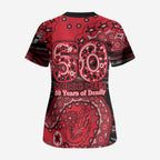 St Kilda Saints NAIDOC Week 2026 Scrub Top Australian Aboriginal Dot Art Dreamtime Pattern Style