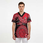 St Kilda Saints NAIDOC Week 2026 Scrub Top Australian Aboriginal Dot Art Dreamtime Pattern Style